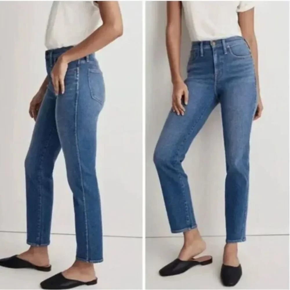 NEW Madewell Stovepipe Jeans in Leaside Wash,‎ 25